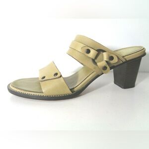 H.S. TRASK & CO Women’s Healed Slides, Khaki Green, Size 7.